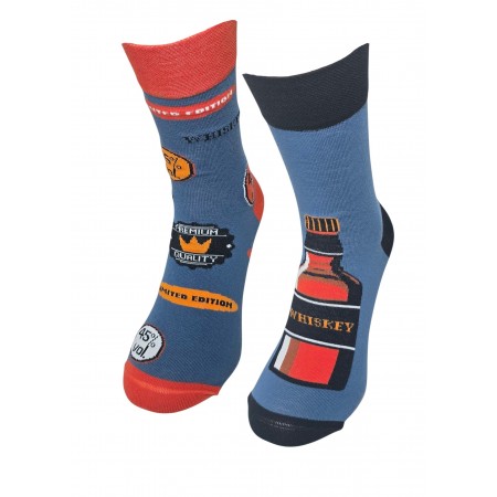 Skarpety męskie Colorful jeansowe whiskey