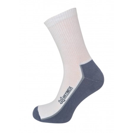 Skarpety męskie półfrota biało-ciemnoszare