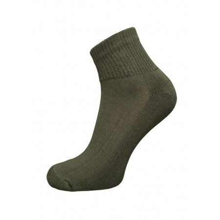 Skarpety męskie - półfrota dł. 3/4 grafitowo-czarne / tur