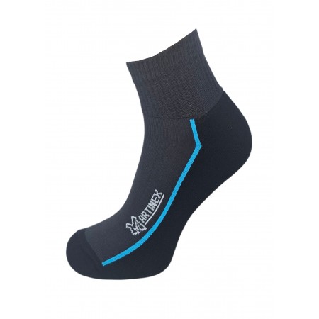 Skarpety męskie - półfrota dł. 3/4 grafitowo-czarne / tur