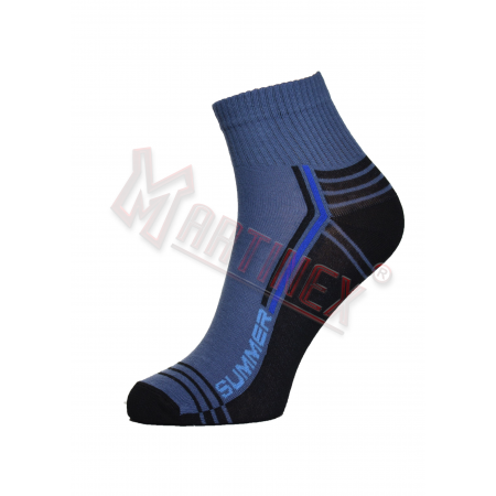 Skarpety męskie sportowe 3/4 jeansowo-czarne SUMMER