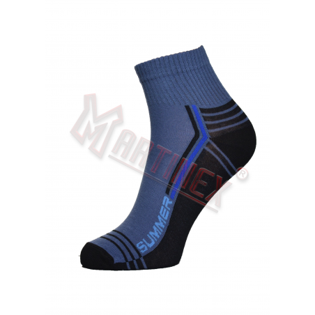 Skarpety męskie sportowe 3/4 jeansowo-czarne SUMMER